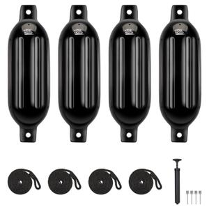 KEMIMOTO 4 Packs Inflatable Boat Bumpers For 15-35ft Boat