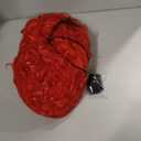 ANOGOL Hair Cap+ Red Heart Bun Beehive Wigs for Red Queen Wig Women Prestyled Short Curly Red Wigs for Anime Synthetic Hair for Heart Queen Costume Cosplay Movie Halloween Party