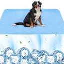 PatiencET Dog Cooling Mat, 22"' x 28'' Upgrade Pet Cool Mat for Dogs Cats, Summer Ice Silk Dog Cooling pad & Washable Pee Pad for Indoor or Outdoor - Bottom Waterproof and Anti Slip