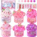 6 Pack Slimes, Pink Slime Kids, Cloud Slime kit for Girls Ages 8-12, Toys for Girls and Boys, for Kids Slime Set Party kit Goodie Bag Stuffers, 4 5 6 7 8 9 10 Year Old Girl Birthday Gift Cute Stuff (Picnic)