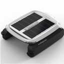 Solar-Powered Automatic Pool Skimmer with Manual Control Option, High-Capacity Basket for Collection, White, VRSC01-3