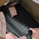 Amazon Basics 4-Piece Heavy Duty Anti-Slip PVC Floor Mats with Cargo Liner, Waterproof Trim To Fit Car Mats, Easy to Clean, Black