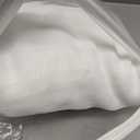 White Sheer Curtains 102 Inch Long 2 Panels, Thin Textured Linen Look Drapes for Living Room, Rustic See Through Window Treatments Decor, DIY Pinch Pleat Sliding Glass Door Curtain