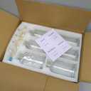 16.9 oz/500 ml Coffee Syrup Dispenser Set - 6 Glass Bottles with Gold Pumper and Syrup Labels - Precise Dispensing and Stylish Addition to Coffee Shop, Cafe or Home Bar