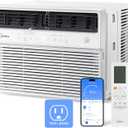Midea 14,000 BTU Smart Inverter Window Air Conditioner with APP, Alexa Control, 115V AC Unit Cools up to 700 Sq. Ft, Quiet Operation, Energy Saving, Remote & Easy Installation Kit, White