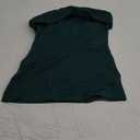 SUUKSESS Women Double Lined Going Out Trendy Tube Tops Side Split Sexy Tank Tops (X-Small, Deep Green)