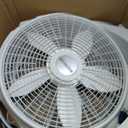 Lasko WINDMACHINE 20" High Velocity Floor Fan with 3 Speeds, 360 Directional Airflow, Portable Air Circulator Fan for Home, Garage & Workshop, Fully Assembled, Gray, 3301, 25.1 in. High