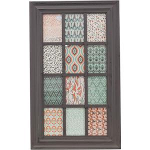 kieragrace KG Collage Frame - Distressed Grey, Holds 12 4" x 6" Photos
