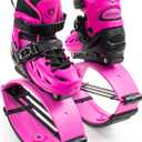 New Bounce Jumping Shoes for Kids - Premium Moon Shoes, Kangaroo Jumping Shoes, Safe and Adjustable Fit, Bouncing Shoes for Exercise and Fun (Medium (35-38 EU), Pink)