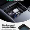 BMZX Center Console Organizer for New Tesla Model Y Juniper (2025-2026) & Model 3 Highland (2024-2025), Organizer and Cup Holder 3PCS for Model Y Model 3 Accessories