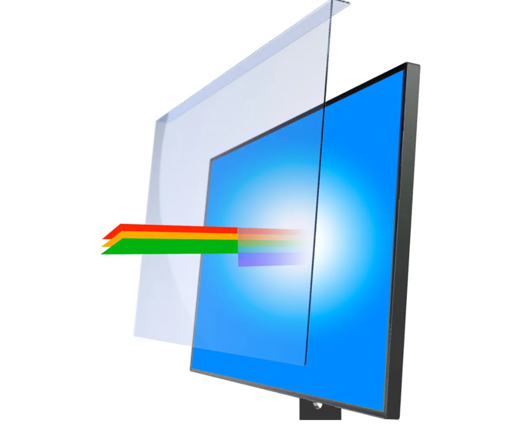 viseNOVA Anti Blue Light Screen Protector for 20, 20.2, 21.5, 21.6, 22 Inches  16:9 / 16:10 Aspect Ratio Computer Monitor Hanging Type Blue Light Blocking Filter Anti Scratch Eye Protection Shield for Desktop Computer