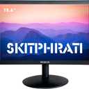 SKitphrati 15.6 Inch Small PC Monitor, FHD VA 1080P Desktop Display with 1920x1080 99% sRGB HDMI VGA Ports, 2 Hole Mounting, LED Monitor for PC, Laptop and Computer, Black