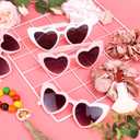 Loanzeg Bridesmaid Scrunchies Proposal Hair claws clips Set of 12 Bridal Shower heart sunglasses Gifts for Wedding Bachelorette Party Favors (48pcs Black)