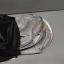 Pink Bow Car Windshield Sun Shade, Foldable UV Protection Window Sunshade with Silver Edging & Storage Pouch, Auto Interior Accessories for Sedan, SUV & Hatchback