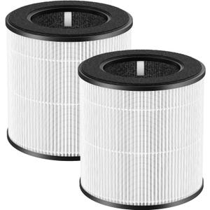 D10 Replacement Filter Compatible with Tailulu D10 Air Purifier, 3-in-1 HEPA D10 Replacement Filter, 2 Pack