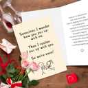 4 x Obbyidk Funny Valentine's Day Card for Wife Husband, Romantic Valentines Card for Boyfriend Girlfriend, Sometimes I Wonder How You Put Up With Me...