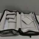 Medicine Storage Bag,Double Layers Pill Bottle Organizer Bag Empty with Lockable Zipper&Adjustable Divider,Medication Travel Carrying Bag for Pills,Vitamins,Medical Supplies,Grey