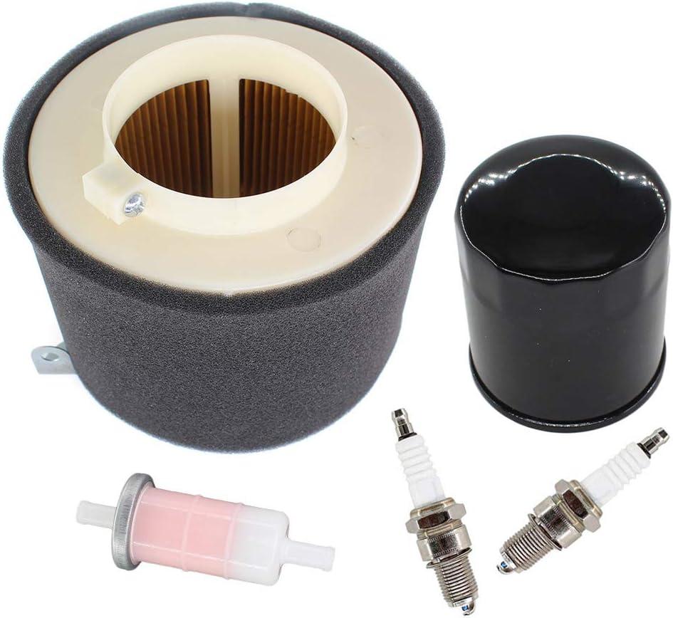 AISEN Tune Up Kit for Kawasaki Mule 500 520 550 600 610 2500 2510 2520 11029-1004 49019-1055 49065-2071 Air Filter Oil Fuel Filter Spark Plug Rebuild Kit