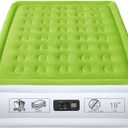 YENING Full Size Air Mattress with Built in Pump Raised Double Blow up Bed Inflatable Camping Airbed Electric 18 Inch Tall