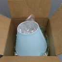 Aspen Creative 58906, Empire Uno Lamp Shade in Apuamarine, 5" Top x 9" Bottom x 7" Slant Height, Slip UNO 33mm