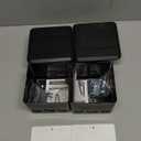 Pop Up Floor Outlet with Stainless Steel Cover 20amp TR Outlet and USB Chargers Receptacle Box (Black, Type-C 2 Pack)