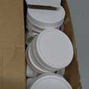 AOZITA 24 PACK, WIDE Mouth Mason Jar Lids for Ball, Kerr and More - White Plastic Storage Caps for Canning Jars - Leak-Proof & Anti-Scratch Resistant Surface