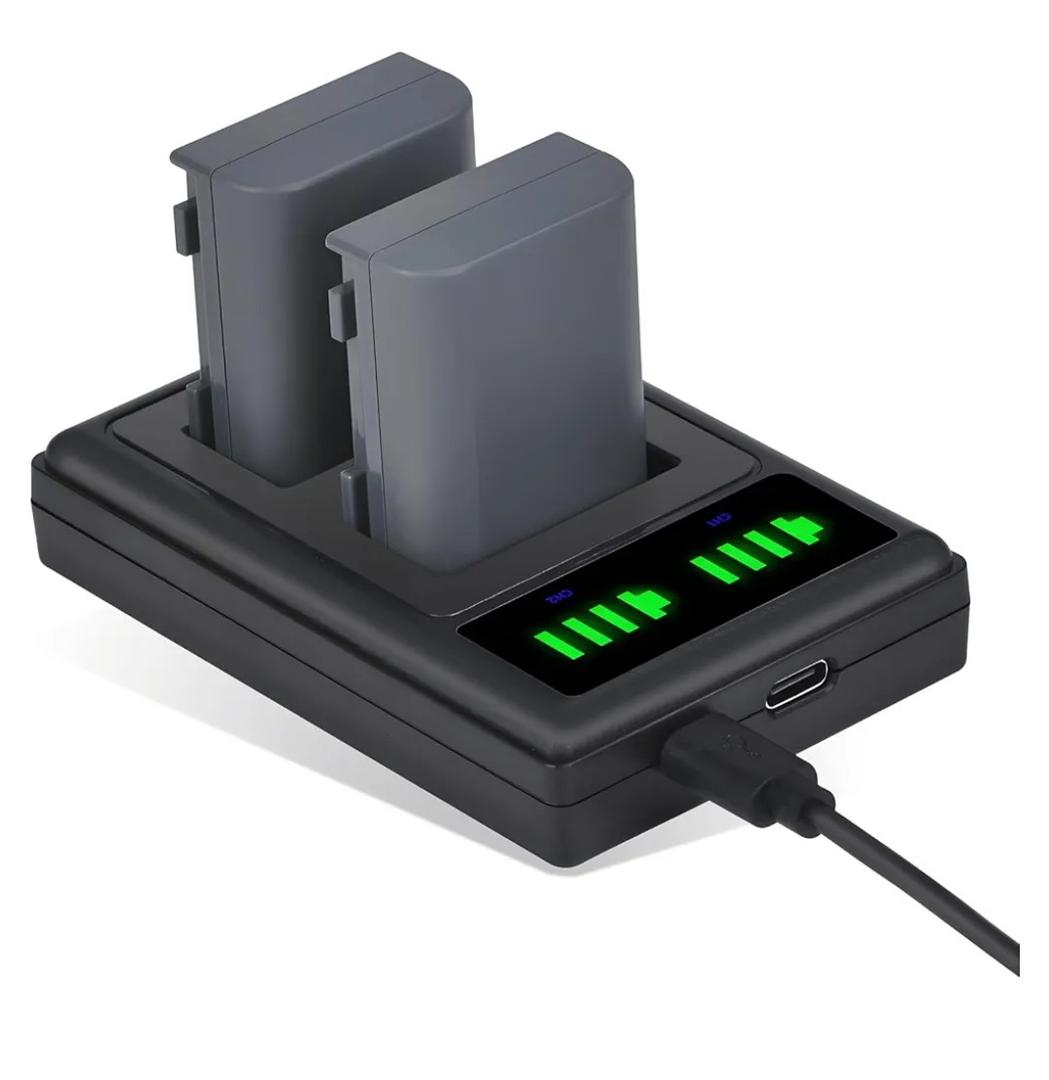 Pickle Power NB-2L NB-2LH Battery 2 Pack and LED Dua Charger for Canon Digital Rebel XT XTi PowerShot G7 G9 S70 S80 S60 S50 S30 S40 S45 DC420 DC410 EOS 400D 350D VIXIA HF R10 Elura 40 50 60