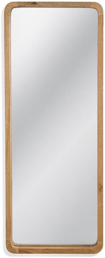 Bethanty Wall Mirror in Natural Brown Wood