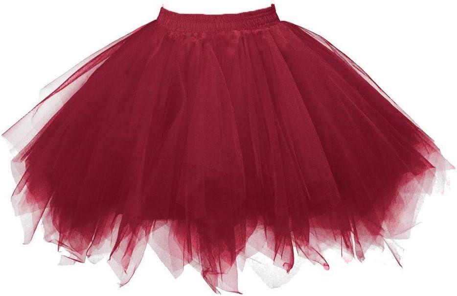 Women Tutu Skirt 5 Layers Tulle Girl Teens Fluffy Tutu Ballet Skirt Short Tulle Skirt Tutu for Women Adults Rave Costume