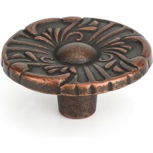 20 Pack Antique Copper Cabinet Pulls Copper Cabinet Knobs Antique Vintage Dresser Drawer Hardware 1-2/5 Diameter