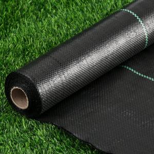 Weed Barrier Landscape Fabric Heavy Duty, 2.6FT x 100FT Thicken Garden Blocker Fabric Weed Mats, Weed Control Garden Cloth, Woven Geotextile Fabric for Garden Beds, Underlayment, Commercial Driveway