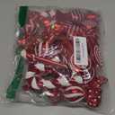 Lanpn 30 Pcs 4.5" Candy Cane Christmas Decorations, Peppermint Candies Xmas Tree Ornaments, Mini Red White Lollipop Candy Canes, Plastic Crutch Pendant Hanging Decor Candyland Holiday Indoor Outdoor