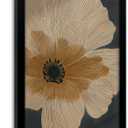 Aidepsek Modern Abstract Botanical Wall Art Minimal Mid Century Floral Art Print Beige Orange Line Flower Painting Picture Flower Poster for Living Room Bedroom Wall Decor, 24"L x 16"W