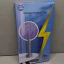 Electric Fly Swatter Racket, Mosiller 2 in 1 Smart Bug Zapper with USB Rechargeable Base, Powerful Mosquitoes Trap Lamp & Fly Killer with 3-Layer Safety Mesh for Home, Bedroom, Kitchen, Patio1 Pack