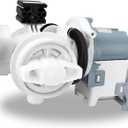 DC97-20621C DC97-20621A OEM Drain Pump Assembly Compatible with Samsung Washer WF45R6300AV/US WF45R6100AC/US WF45R6100AP/US WF45R6100AW/US WF45R6300AW/US WF46BB6700AD/US WF45T6200AW/US WF45M5500AP/A5