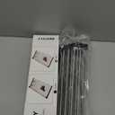 Extra Large Expandable Roll Up Dish Drying Rack,Over The Sink Drying Rack Sink Cover Kitchen Sink Accessories Kitchen Rolling up Stainless Steel Drainer, Foldable,Rollable Black22.8''-12.4''