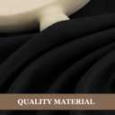 Fitable 6 Pack Black Square Tablecloths - 70 x 70 Inches - Stain Resistant and Reusable Table Clothes, Polyester Fabric Table Covers for Dining, Card Tables, Coffee Tables