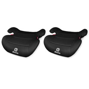 Diono Solana Lite Backless Booster Car Seat Pack of 2, Lightweight & Portable for Travel, Machine Washable Covers, 40-100 lbs, Black Storm, Manufacture Date: 18/04/2026