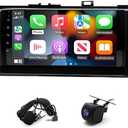 2+32G 9inch Car Radio Stereo with Carplay Android Auto for Toyota for Avalon 2013-2018 Double Din Android13 Touch Screen Car Radio Receiver w/WiFi GPS Bluetooth SWC AHD Backup Camera Mic