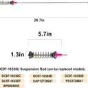 DC97-16350U DC97-16350E Upgraded Washer Suspension Rods*4 (26.5in) Compatible With Sam-sung Washer Suspension Rods WA50R5400AV WA50R5400AW WA50R5200AW