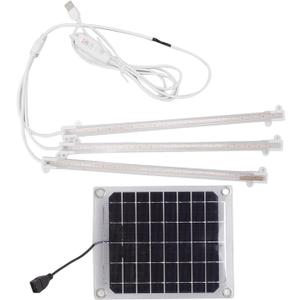 Solar Plant Grow Lamp, LED Plant Grow Light Strip, LED Grow Light for Outdoor Indoor Greenhouse(30W)