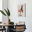 Black and White Posters Funky Funny Bathroom Wall Art After The Disco Party Prints Painting Preppy Bar Wall Decor for Teen Girl Toilet Bathroom8x12inch Woodframed