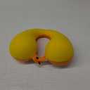 COOLBEBE Kids Travel Neck Pillow, Toddler Neck Pillow for Traving, Softly Double Support Pillow for Car & Airplane, Traveling Gifts for Toddler & Children(1, Yellowish Orange)