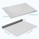 304 Stainless Steel Cutting Board with Lip, 15.7 x 11.8 Inch