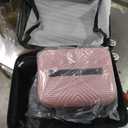 Tripcomp 2 Piece Carry on Luggage Set, Airline Approved 20 Inch Luggage with Cosmetic Case HardShell Suitcase with Spinner Wheels, Lightweight Durable Hardside Suitcases Set, Pink