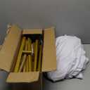 7.2 FT Wedding Arch Backdrop Stand and White Arch Cover Set, Metal Arch Stand with Arch Stand Cover for Birthday Party Wedding Ceremony Bridal Baby Shower Event Decor