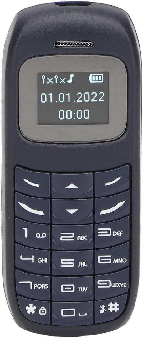 TUORE Unlocked Mobile Phone, Low Radiation Mini Button Phone, Dual SIM Card, Dual Standby, Clear Sound, 2G Network for Calling Pregnant Women for The Elderly (Blue)