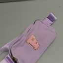 Gitus Initial Belt Bag Fanny Pack Crossbody Bag for Girls Birthday Gifts Age 8-10 Teen Girl Gifts Trend Stuff Personalized Letter Gifts for Daughter Sister (Lavender-F)