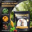 Rodent Repellent 18 Pouches, Mouse Repellent for Indoor & Outdoor Use, Peppermint Oil Mice Repellent Natural Moth Balls for Rodent for Home, Garage, RV & Garden