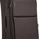 Hanke 28 Inch Luggage Softside Expandable Suitcases with Spinner Wheels, Travel Checked Luggage for Women Men(Coffee)